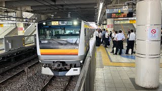 南武線E233系8000番台横ナハN17編成　武蔵小杉駅発車