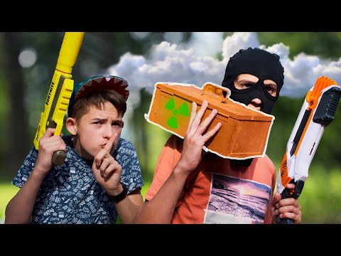 Nerf war // ОХОТА за КЕЙСОМ // Мишка КОМАНДИР… Дизмон