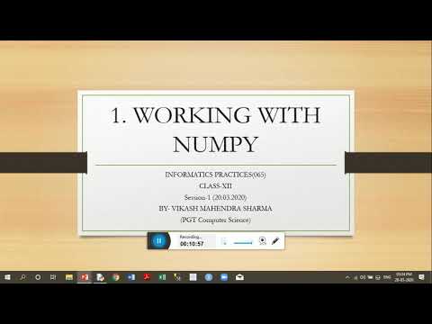 Numpy Session-1