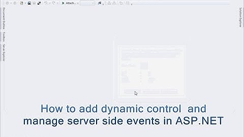 How to add dynamic control  and  manage server side events in ASP.NET