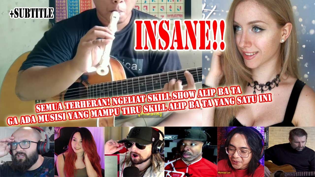 INSANE❗⭐Skill Alip Ba Ta yang tidak bisa ditiru musisi lain! kolaborasi Alip_Ba_Ta Reaction gitar