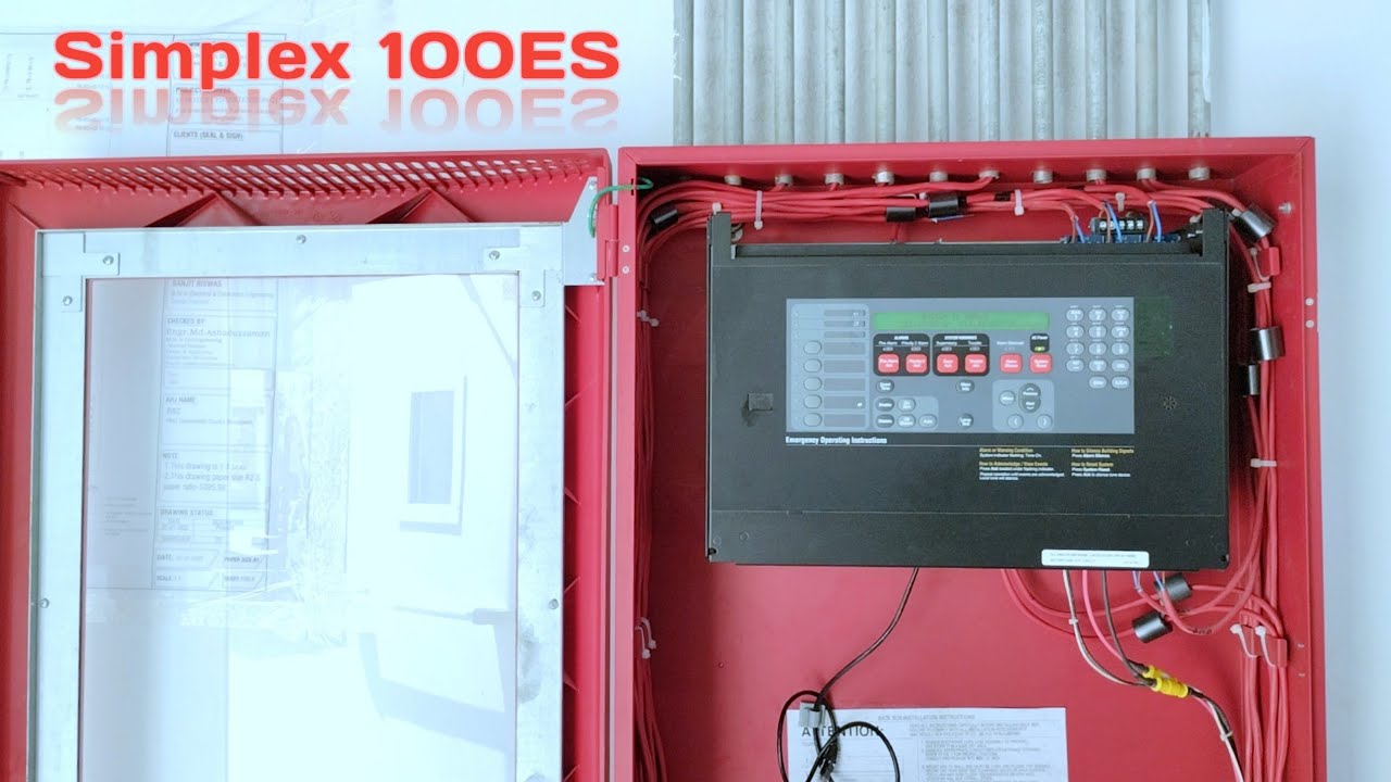 simplex 4100ES fire alarm control panel installation tutorial ...