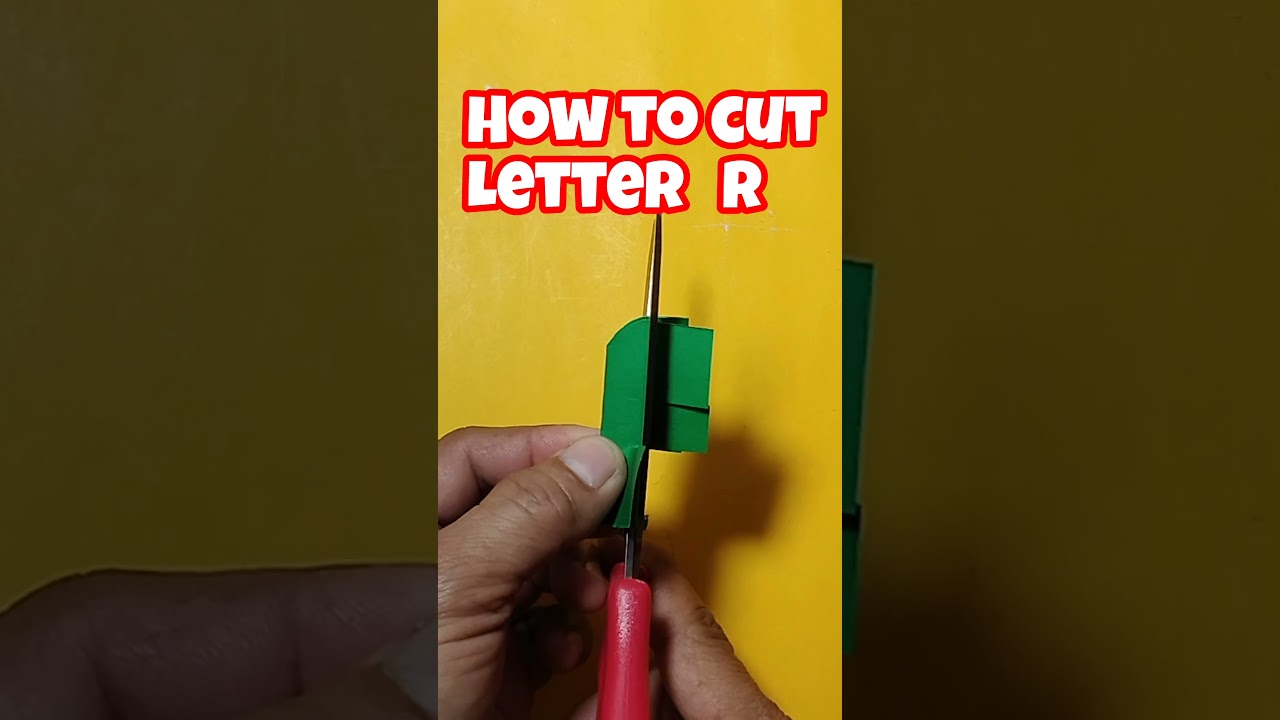 how to cut letter R 