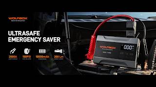 WOLFBOX 2000A Jump Starter with Air Compressor