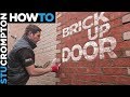 How to brick up a door  bricklaying stu crompton