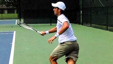 Novak Djokovic Return Point in Slow Motion