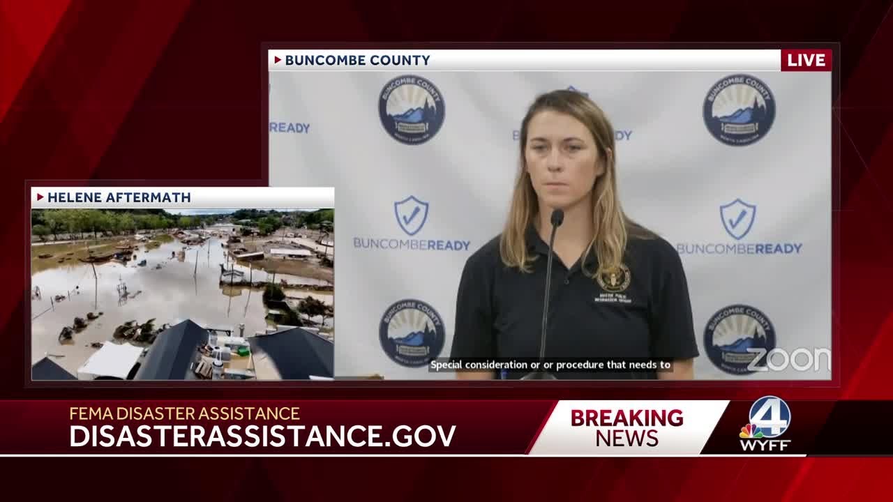 Friday Buncombe County Helene update - YouTube
