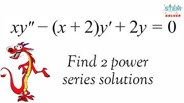 Ch.6-11 Find power series solutions of xy