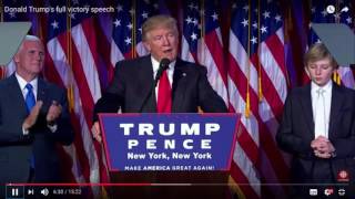 20161113 김용범영어코칭 Donald Trump 3 - 도널드 트럼프 선거승리연설