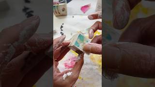 So enjoying making these wooden blocks. #mixedmediacollage #woodenblocks