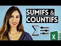 Excel SUMIFS (better version of SUMIF), COUNTIFS & AVERAGEIFS (Multiple Criteria)