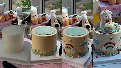 Immersive cake making/cute puppy cake Popular cake recomendation Retro cake Good store recomendation