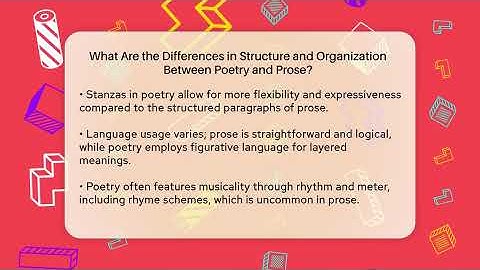 What Are the Differences in Structure and Organization Between Poetry and Prose? - The Prose Path