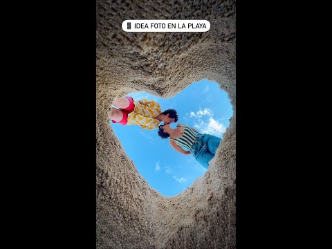 IDEA para FOTO en pareja en la PLAYA con CELULAR