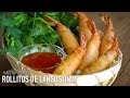 Rollitos de langostinos estilo Thai - Thai Crispy Shrimp Spring Rolls Recipe l Kwan Homsai