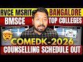 COMEDK Counselling 2026 Process | Registration started | Choice filling | Document verification