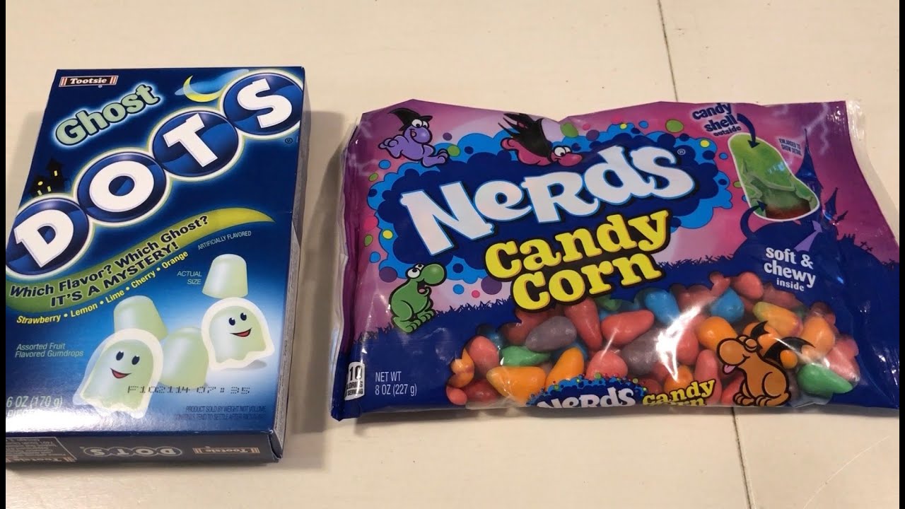Bryce Tries… Nerds Candy Corn, Nerds Water, and Ghost Dots
