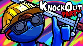 KnockOut Party Funny Moments  Nogla Forced Us To Play This Game!