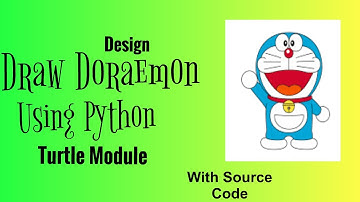 Draw Doraemon || Using Python Turtle || The Stylish Coder