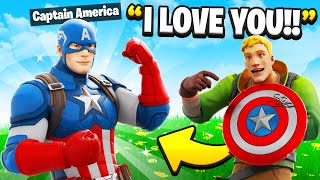 I Pretended To Be Captain America In Fortnite