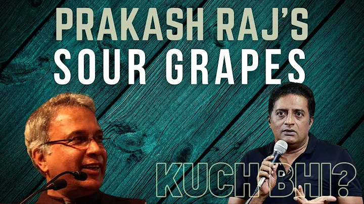 Prakash Raj contests, loses & quits, says sour grapes. What is the fixation? Sree Iyer explains