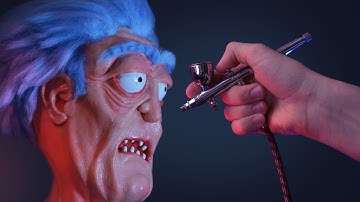 Rick Sanchez sculpture from Rick and Morty