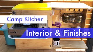 Camp Kitchen Build: Interior storage and finishing touches