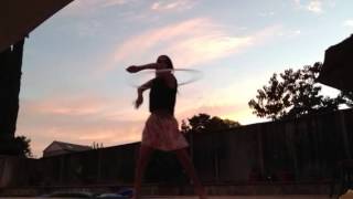 Sunset hoopdance