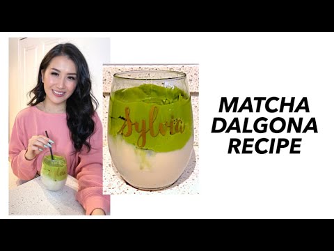 MATCHA DALGONA RECIPE | How To Make Dalgona Matcha At Home (Vegan-Friendly!)