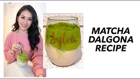 MATCHA DALGONA RECIPE | How To Make Dalgona Matcha At Home (Vegan-Friendly!)