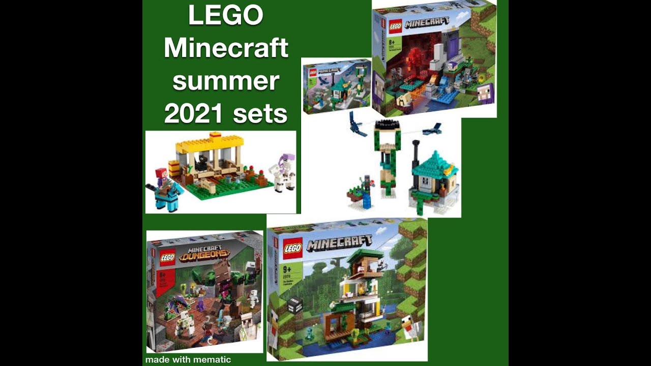 talking about lego minecraft summer 2021 sets