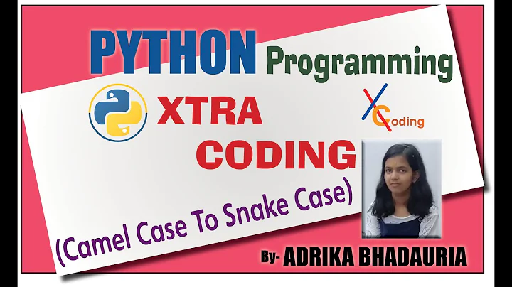 Converting Camel Case Writing To Snake Case Writing using Python