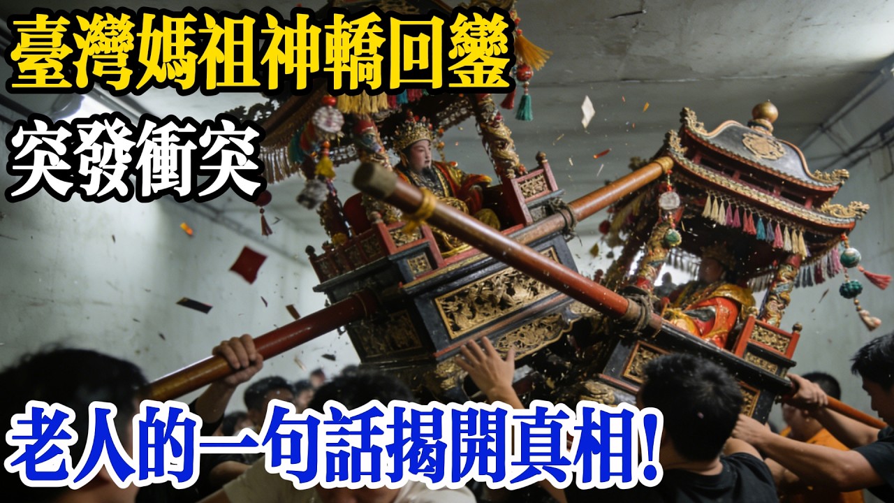 台灣媽祖神轿回鑾時，突發衝突，老人的一句話揭开真相