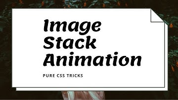 Image stack animation on hover using css