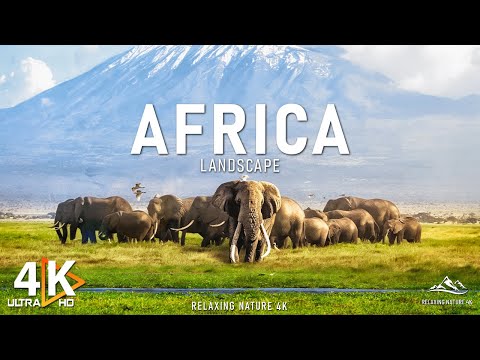 FLYING OVER AFRICA 4K UHD - Relaxing Music With Beautiful Nature Scenes 
