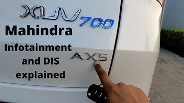 Mahindra xuv700 ax5 manual transmission petrol 7 seater  infotainment and driver info display