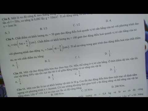 BÀI TẬP NĂNG LƯỢNG TRONG DAO ĐỘNG ĐIỀU HÒA-NHÓM 2-LỚP12
