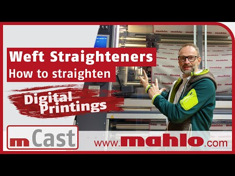 Weft Straighteners: mCast Digital printing | How to straighten digital printed fabrics! - video from Mahlo