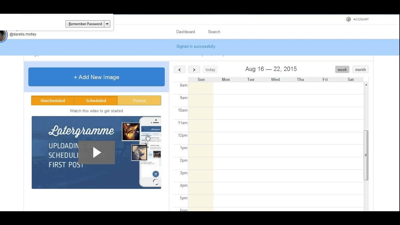 Instagram Tutorial | Use Latergram App to Schedule Posts ...