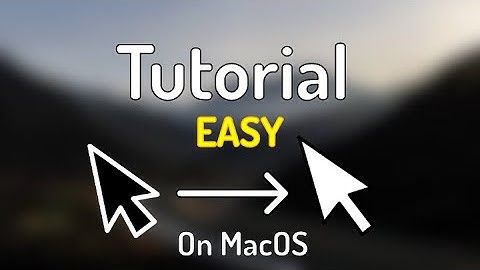 Tutorial | How to change your mac cursor | EASY 2022 |