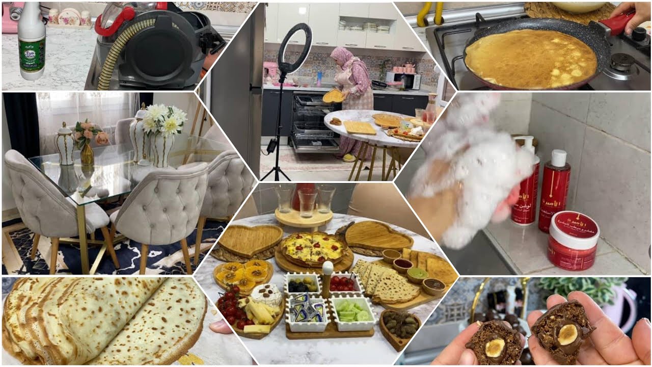 روتين المرأة العاملة اللي جيبها بذرعها⬆️يوم كامل مع عائلتي حضرت طاولة فطور كاملة✅️يد بيد مع زوجي