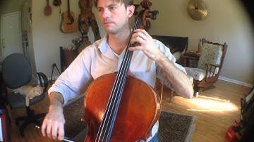 2 Octave G minor scale quarter notes cello practice