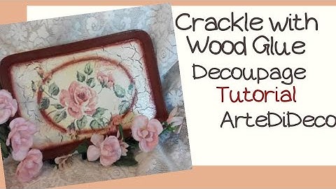 Easy: Κρακελέ με ξυλόκολλα! Crackle with wood glue! Crackle con pegamento para madera! ArteDiDeco