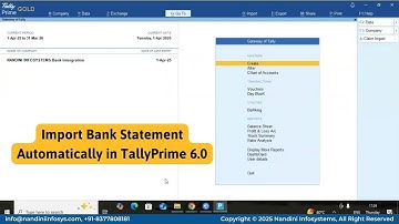 Import Bank Statement Automatically in TallyPrime 6.0 | Detailed Video
