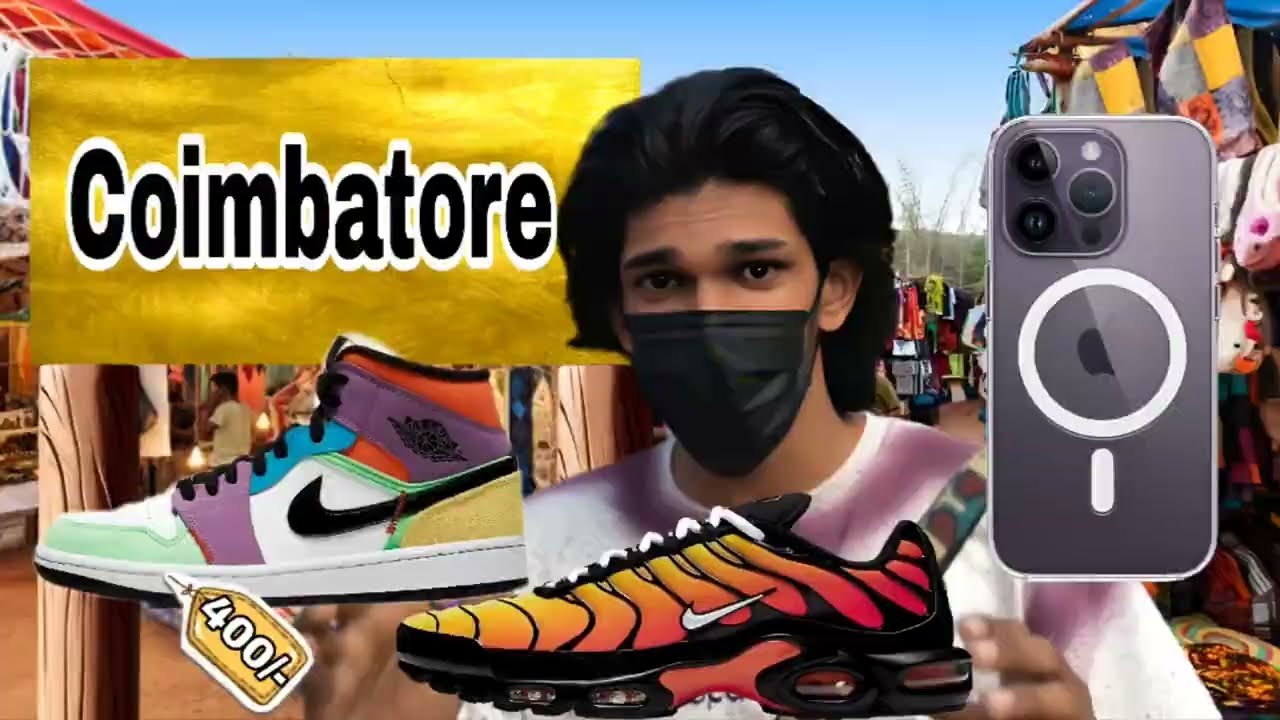  2500ന്റെ ഐഫോൺ മുതൽ Branded Shoes കിട്ടുന്ന ഒരു മാർക്കറ്റ് 😳 Coimbatore sunday market 