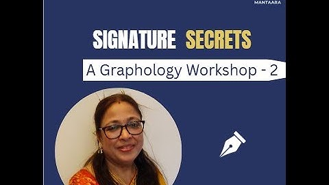 Graphology Workshop Part 2 | Signature Secrets & Handwriting Traits