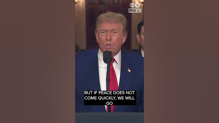 President Trump says there will either be peace, or tragedy for Iran