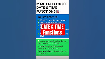 Master Excel Date & Time Functions | Complete Series Recap ⏰