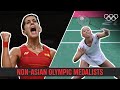 Only 10 non-Asian Women have won badminton Olympic Medals!