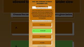 UGC NET Forensic Science December 2025 PYQ(Q 56-60)|Simple Explanations #ugcnet2026 #forensicscience